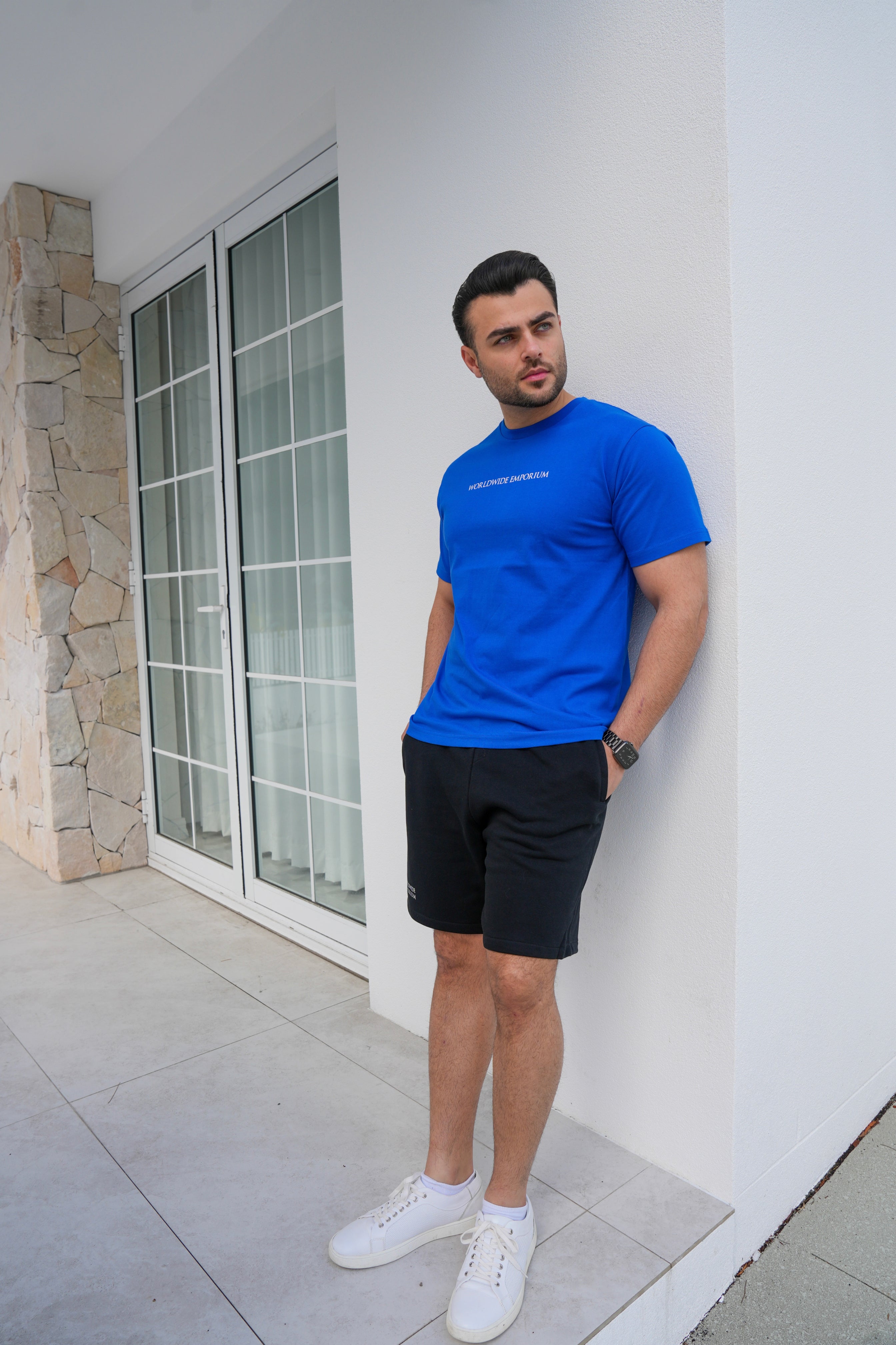 Royal blue T-shirt