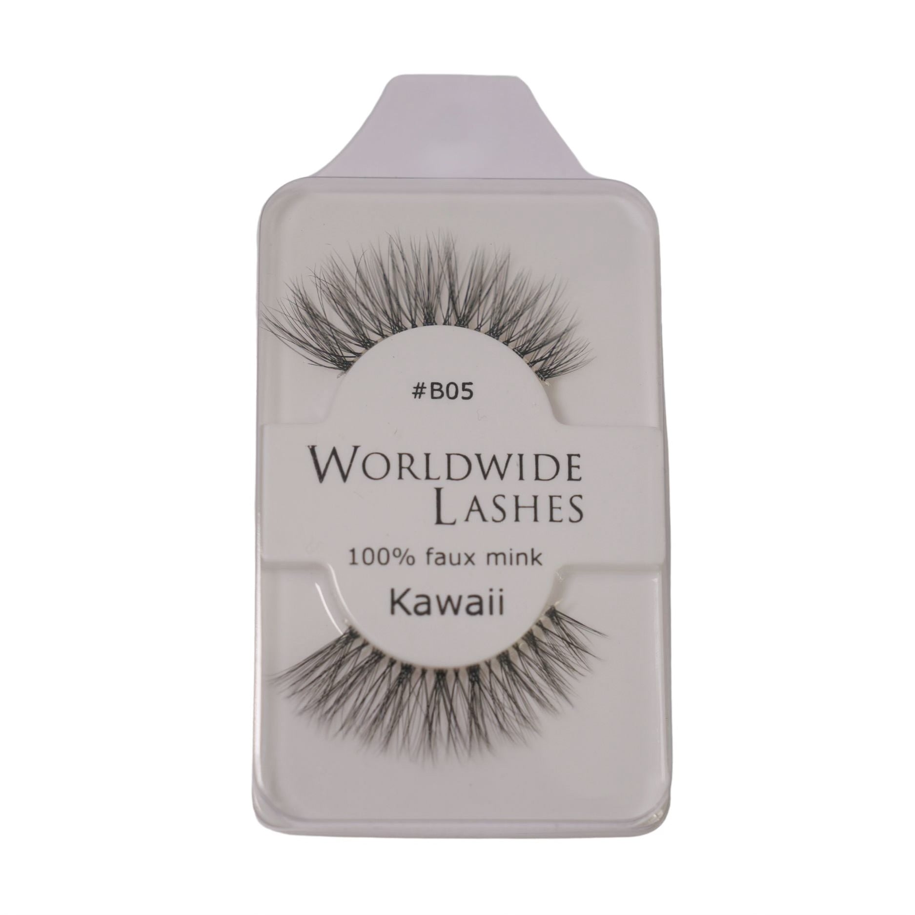Kawaii 1 Lashes Clear band | Natural Faux Mink