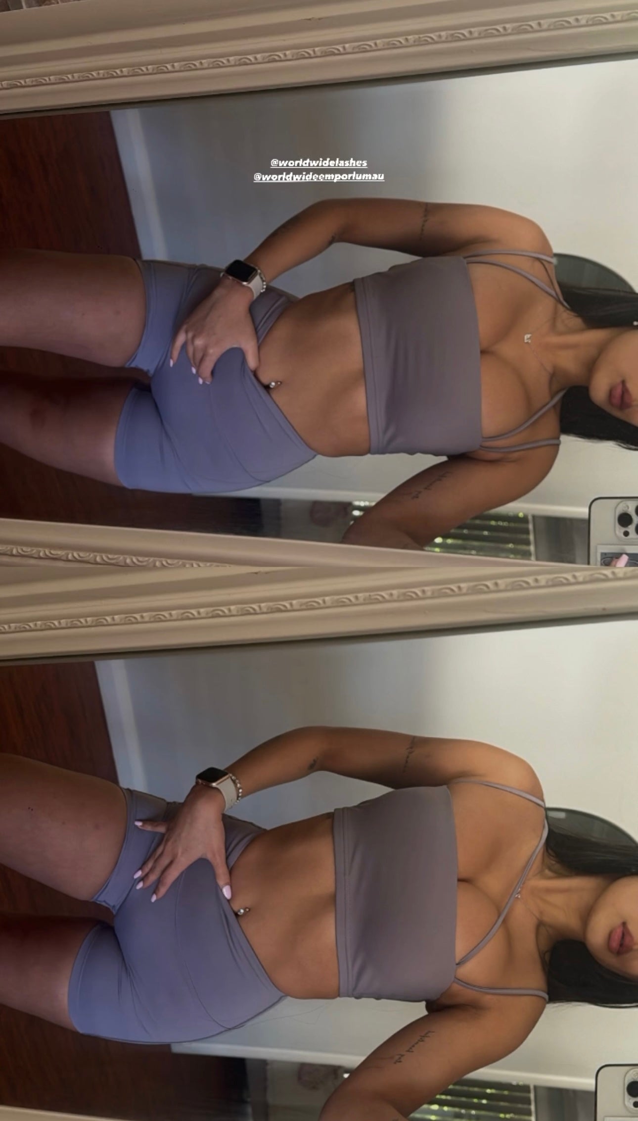 Luxe Grey - Booty shorts & Top | Activewear