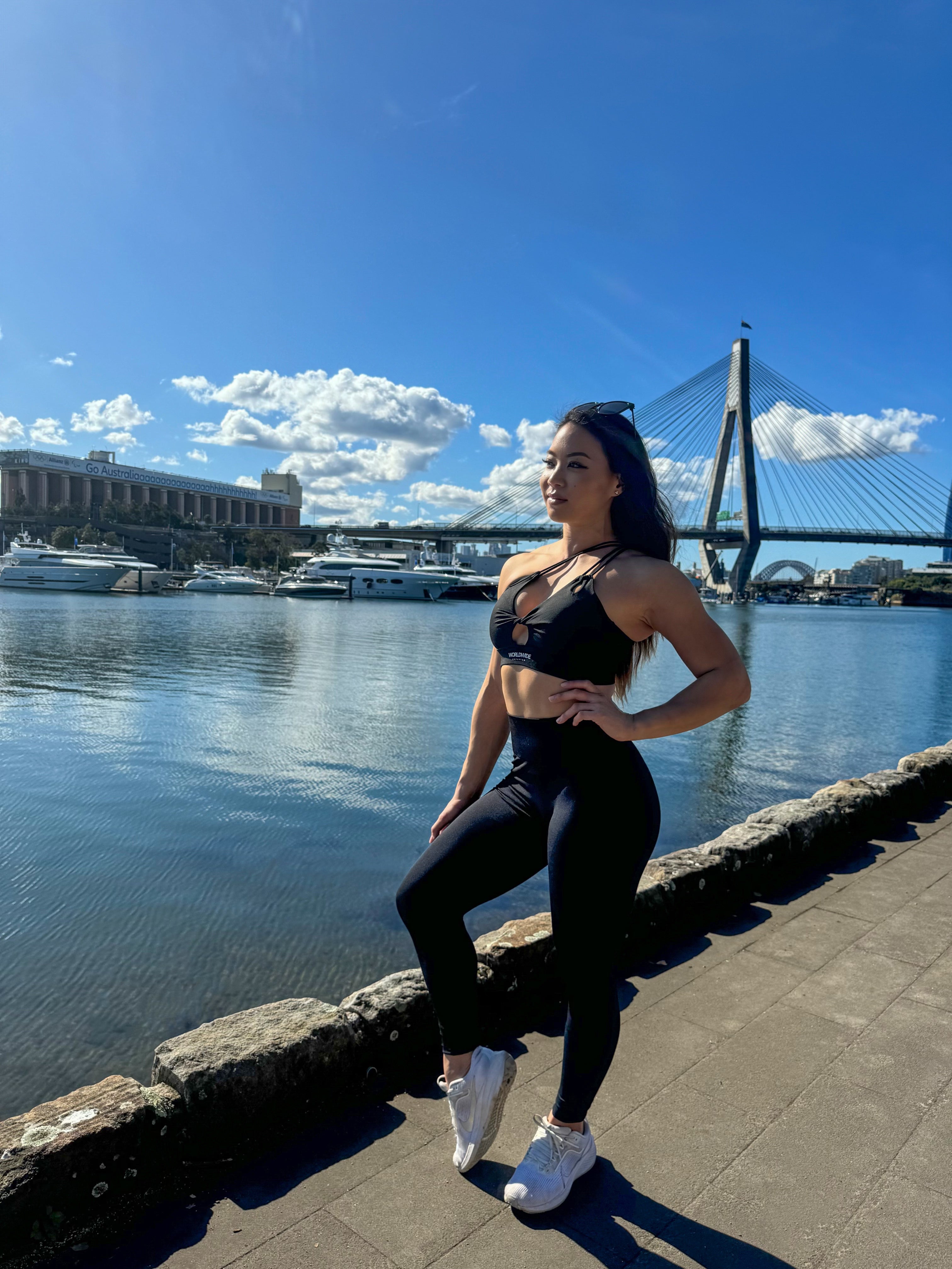 Luxe black top | Activewear