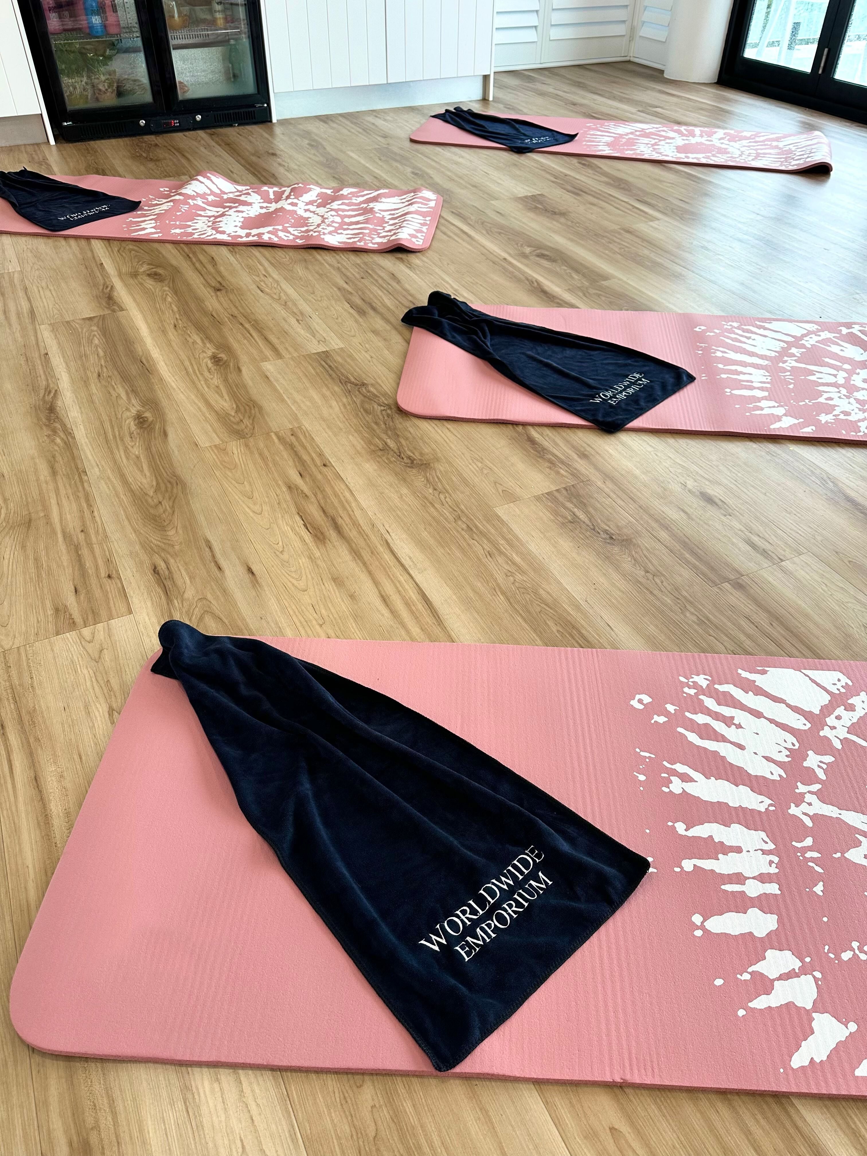 Worldwide Emporium Black Gym Towel