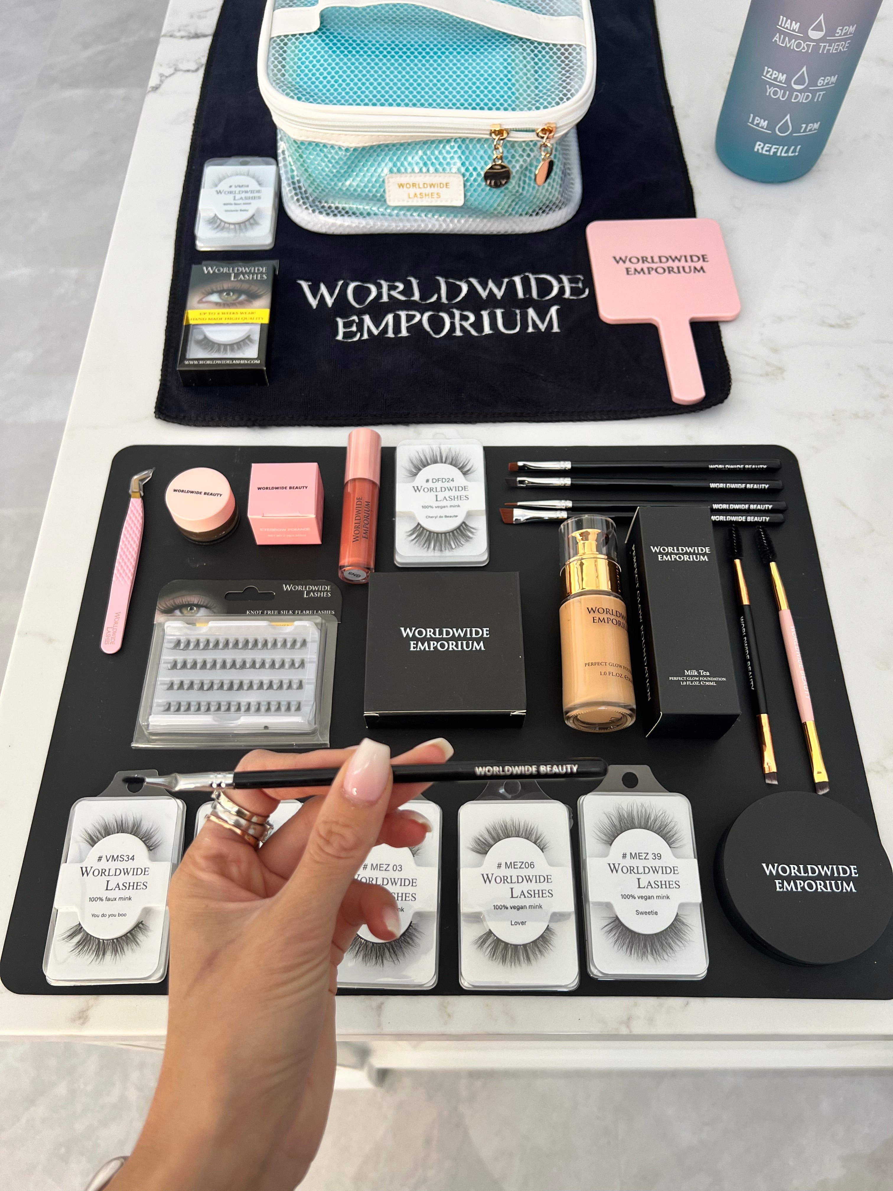 Makeup product mat