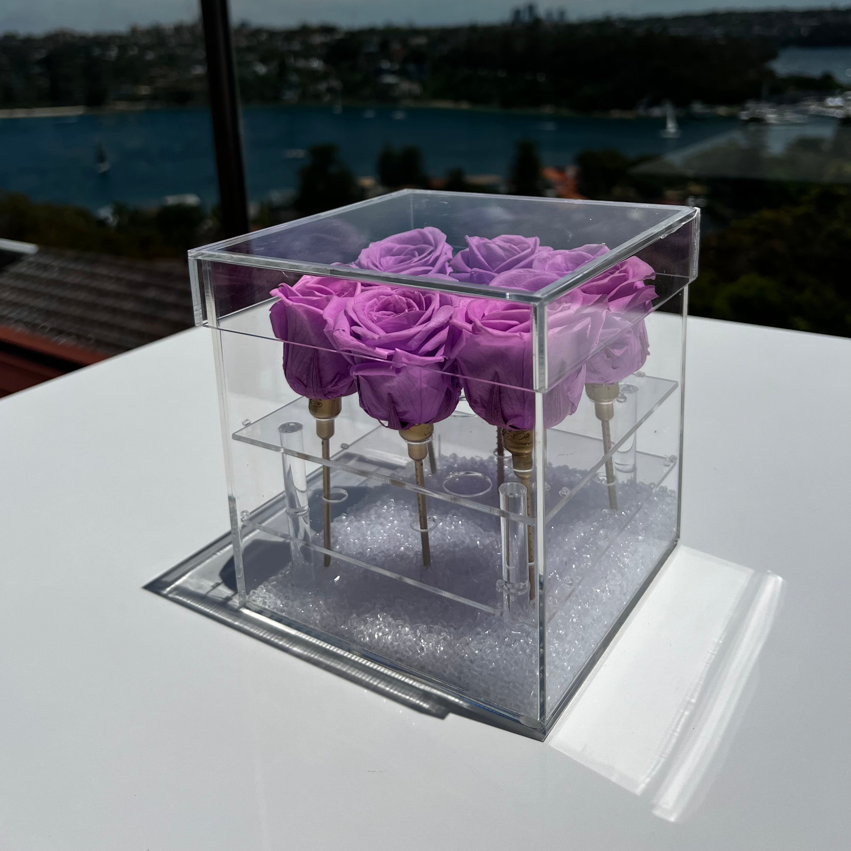 Worldwide Emporium Everlasting light purple roses
