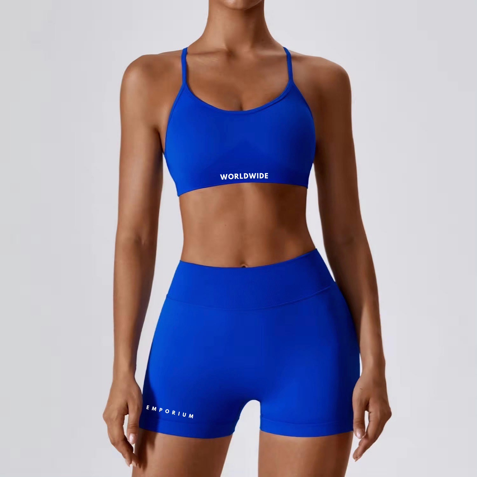 Perform Azure Blue - Booty Shorts & Top | Activewear