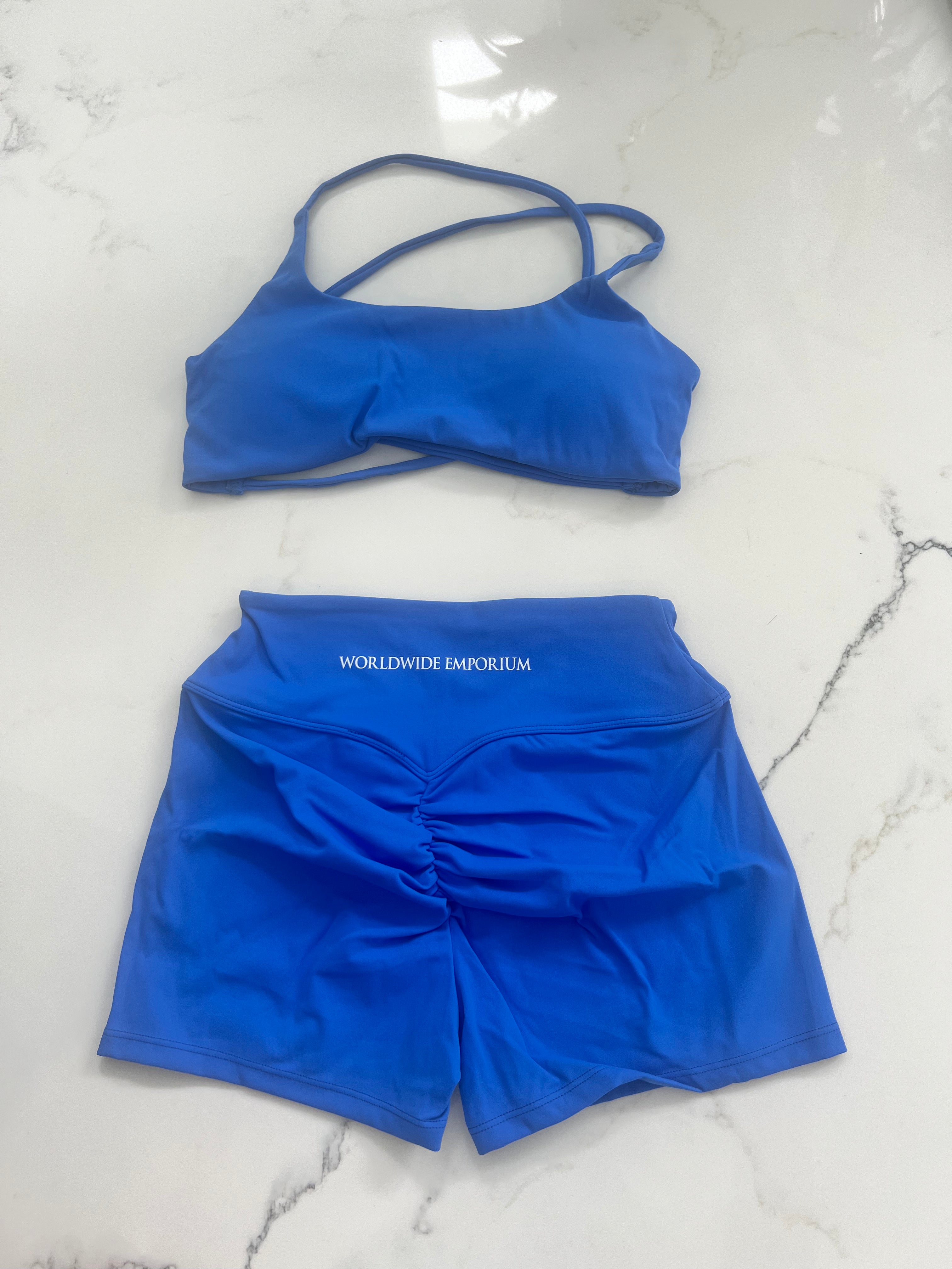 Blue Sapphire Set - Booty Shorts & Top | Activewear
