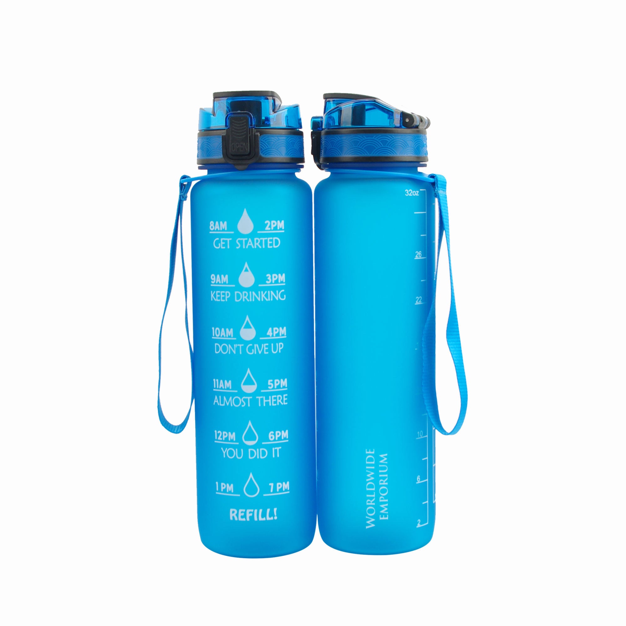 Blue Refill Water Bottle