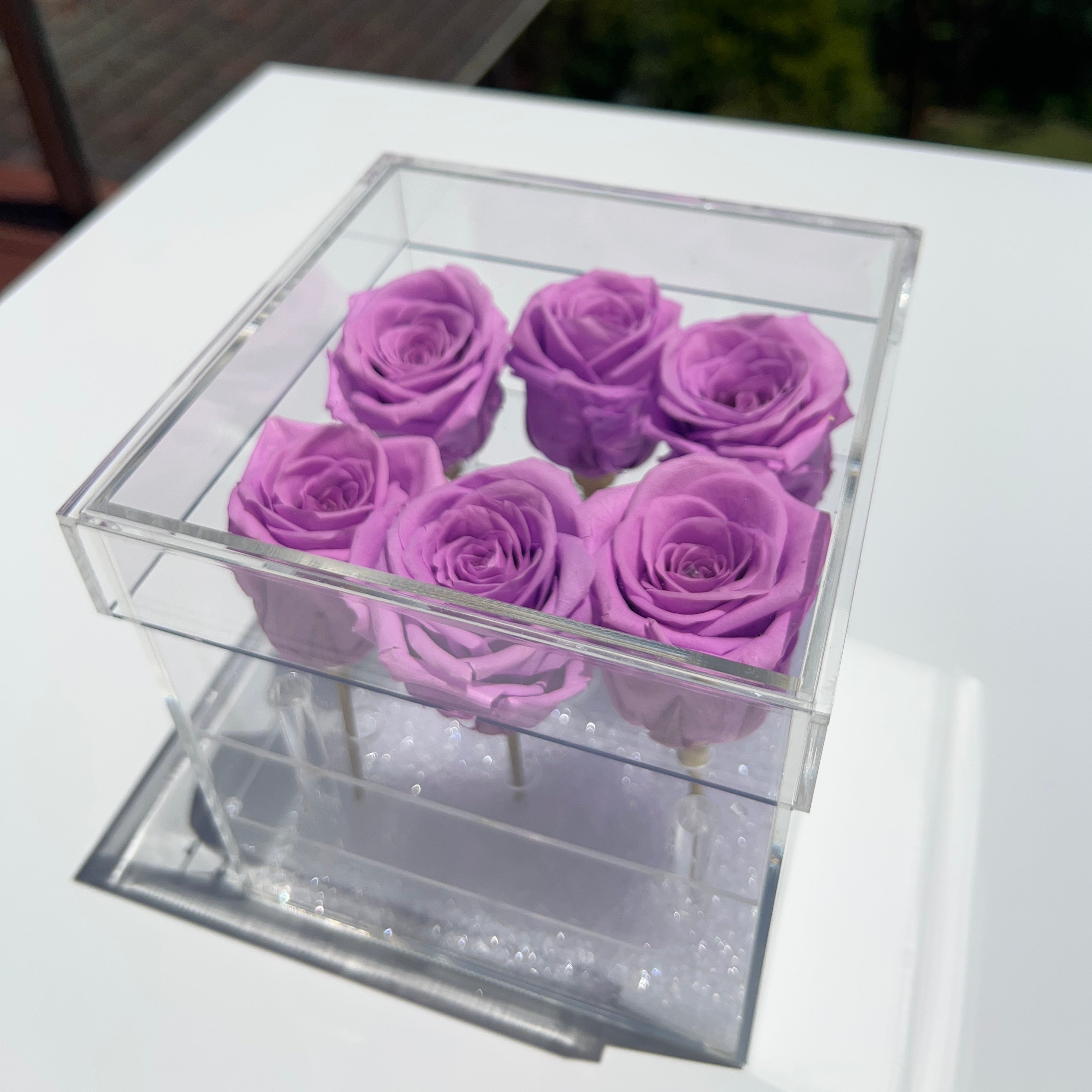 Worldwide Emporium Everlasting light purple roses