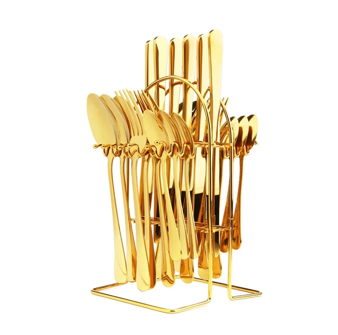 Hanging Gold Premium Stainless Steel Cutlery Set